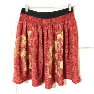 Anthropologie Flare Skirt